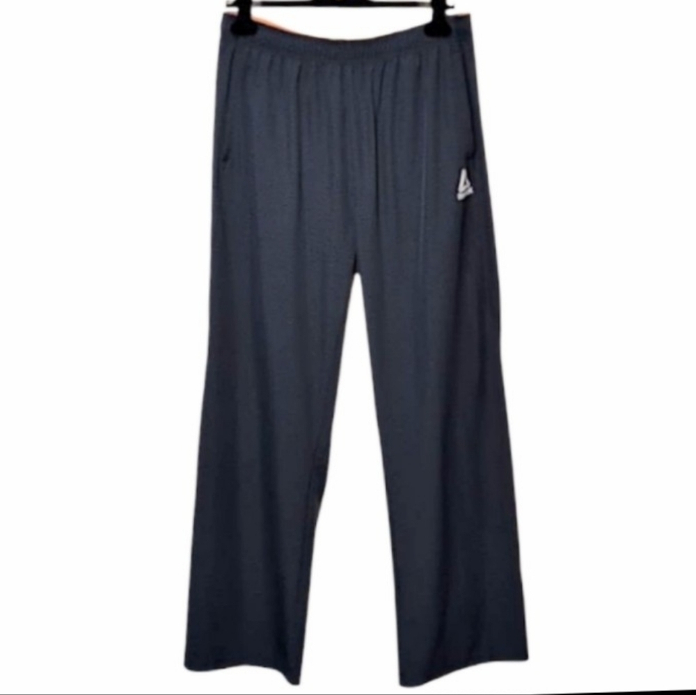 Reebok Lightweight Track Pants Navy Men's 2XL Sporty Orange Drawstring Athletic